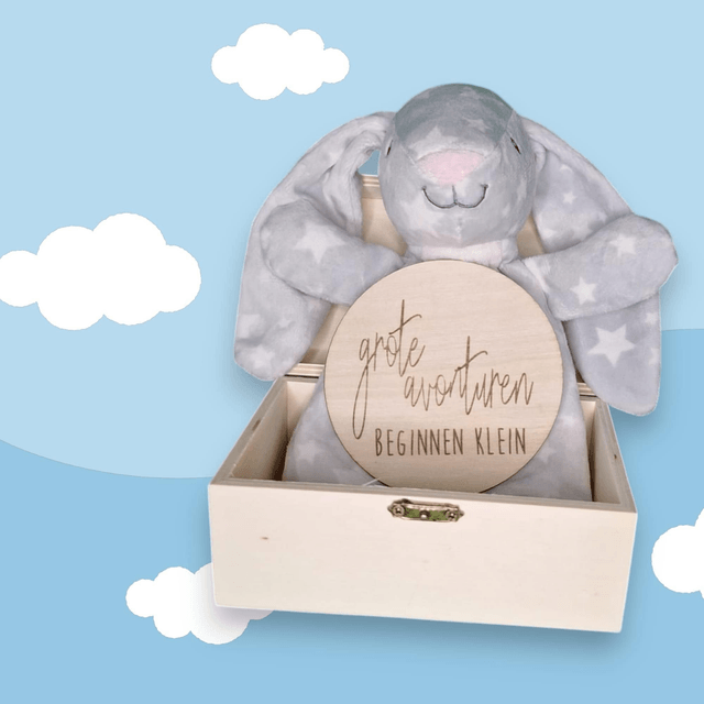 Baby setje met boodschap