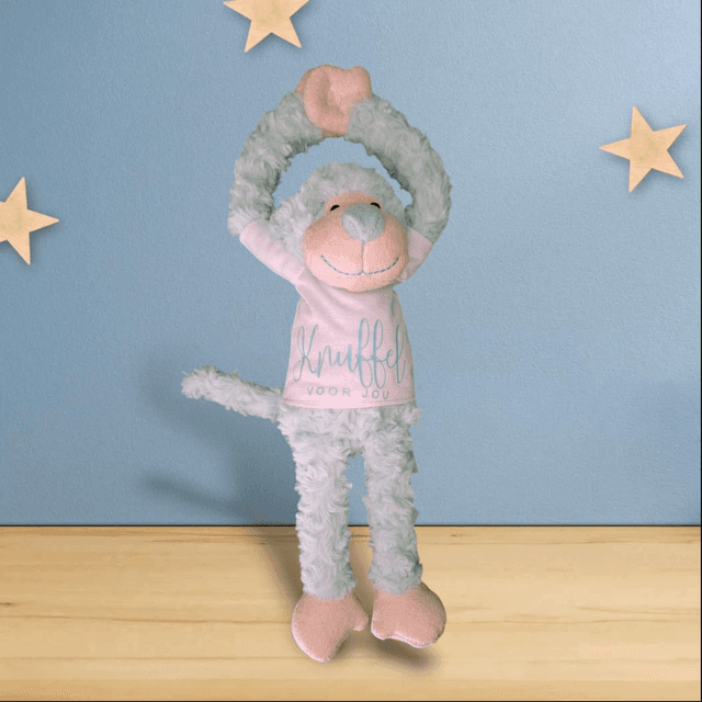 Aapje knuffel voor jou Groen